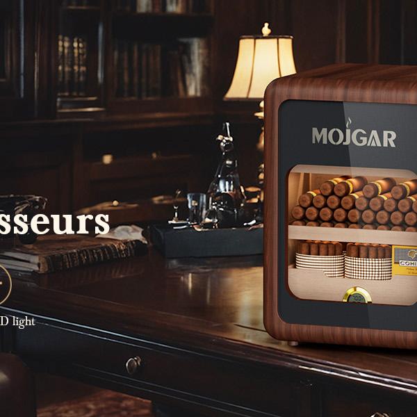 21L Electric Cigar Humidor 200 Counts Spanish Cedar Wood Inner Shelves
