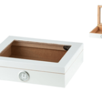 Angelo Humidor with window white 26x22x6,5cm