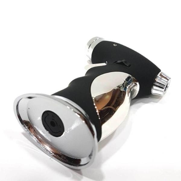 Cigar Lighter 3xJet & Punch Black-Silver