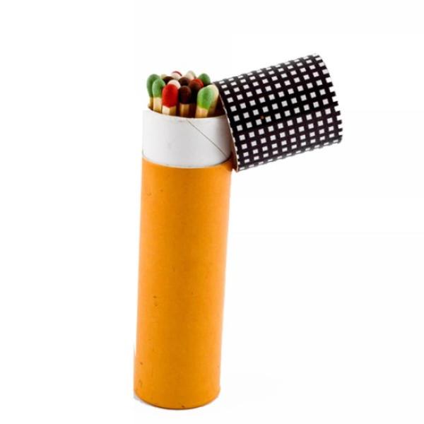 Cigar matches in tube