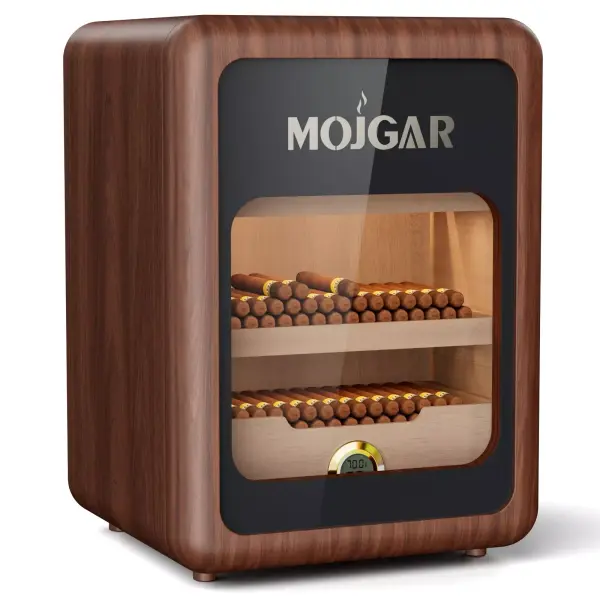 21L Electric Cigar Humidor 200 Counts Spanish Cedar Wood Inner Shelves